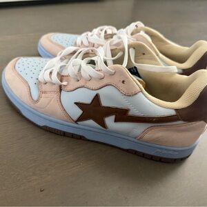A Bathing Ape Court Sta Beige | BAPE Sneakers